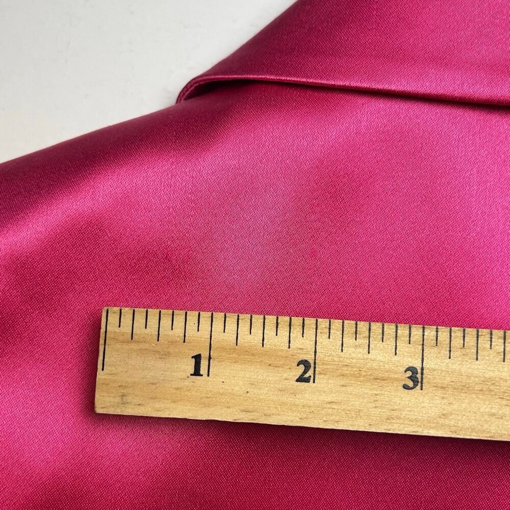 Adrienne Vittadini pink silk blend made in Italy satin dress coat size 4 - Picture 15 of 16